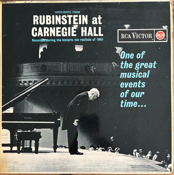 Highlights From Rubinstein At Carnegie Hall