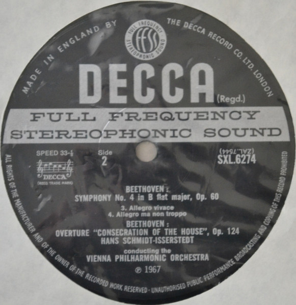 Symphony No. 4 / Overture 'The Consecration Of The House'