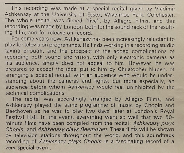 Ashkenazy In Concert