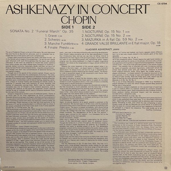 Ashkenazy In Concert