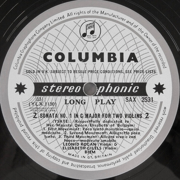 Sonatas For Two Violins