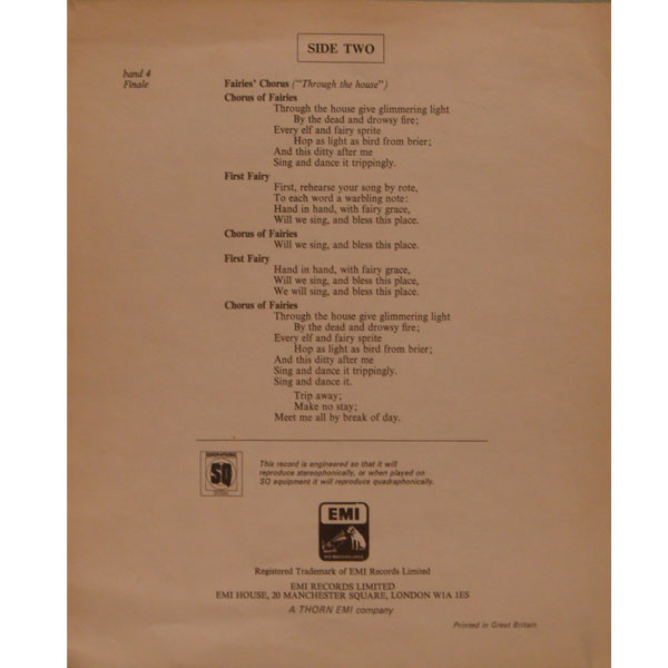 A Midsummer Night's Dream - Complete Incidental Music
