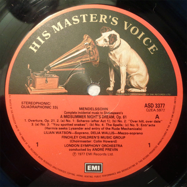 A Midsummer Night's Dream - Complete Incidental Music