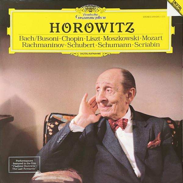Bach/Busoni &middot; Chopin &middot; Liszt &middot; Moszkowski &middot; Mozart &middot; Rachmaninov &middot; Schubert &middot; Schumann &middot; Scriabin