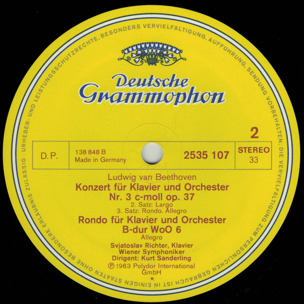 3. Klavierkonzert / Rondo F&uuml;r Klavier Und Orchester