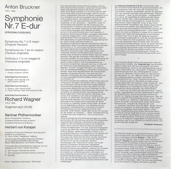Symphonie Nr. 7 / Siegfried-Idyll