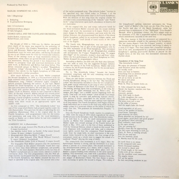 Mahler Symphony No.4