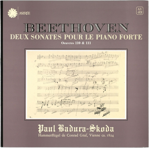 Deux Sonates Pour Le Piano-Forte - Oeuvres 110 & 111
