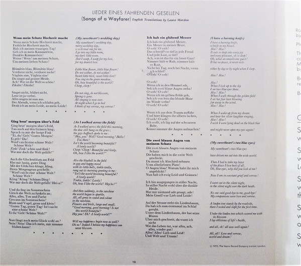 Symphony No. 6 In A Minor / Lieder Eines Fahrenden Gesellen