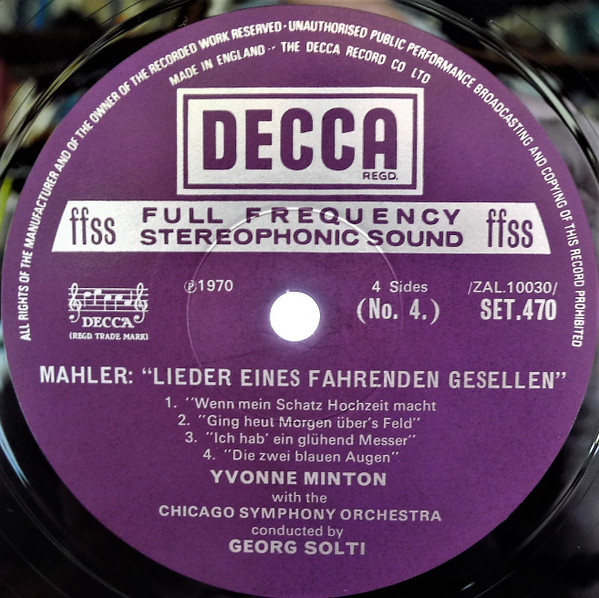Symphony No. 6 In A Minor / Lieder Eines Fahrenden Gesellen