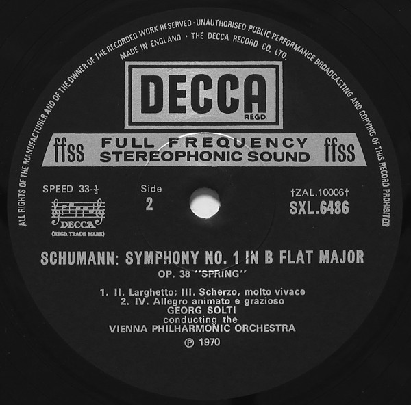 Symphony No.1 Op. 38 'Spring' / Overture, Scherzo And Finale, Op. 52