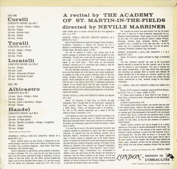 A Recital By The Academy Of St. Martin-In-The-Fields