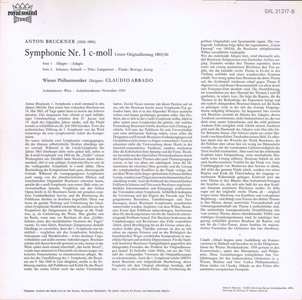 Symphonie Nr. 1 C-Moll