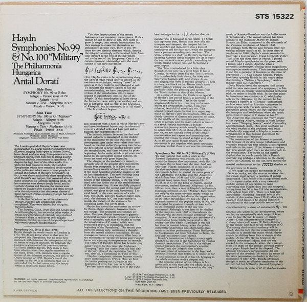 Symphonies No. 99 & No. 100 "Military"