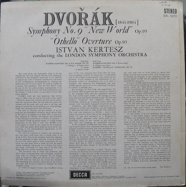 Symphony No. 9 "New World" ∙ Overture "Othello"