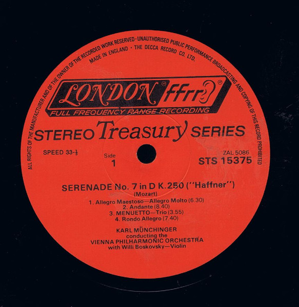 Serenade No. 7 In D Major, K.250 "Haffner"