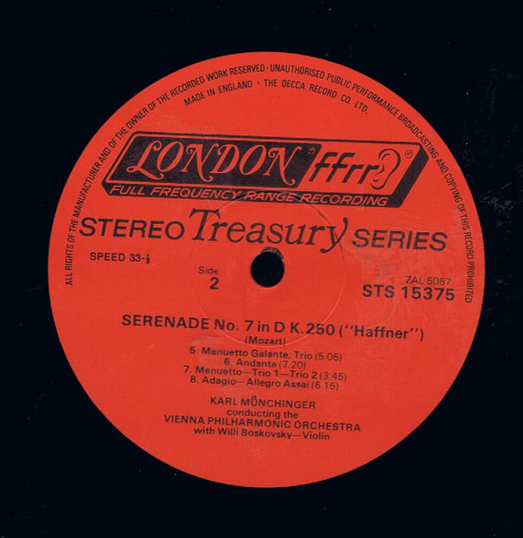 Serenade No. 7 In D Major, K.250 "Haffner"
