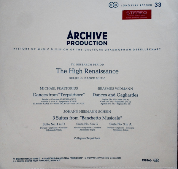 Daentze Aus "Terpsichore" ‧ Daentze Und Galliarden ‧ 3 Suiten Aus "Banchetto Musicale"