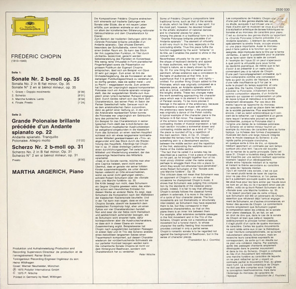 Sonate B-moll (In B Flat Minor) - Scherzo B-moll (In B Flat Minor) - Andante Spianato Et Grande Polonaise