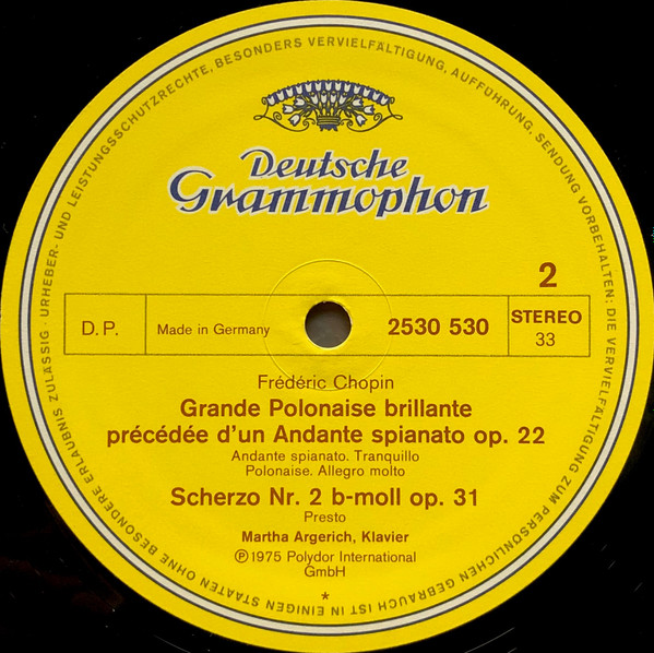 Sonate B-moll (In B Flat Minor) - Scherzo B-moll (In B Flat Minor) - Andante Spianato Et Grande Polonaise