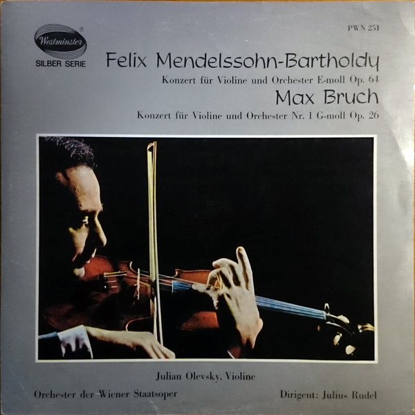 Konzert F&uuml;r Violine Und Orchester E-Moll Op. 64 / Konzert F&uuml;r Violine Und Orchester Nr. 1 G-Moll Op. 26
