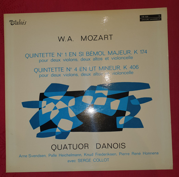 Quinquettes N&deg;1 (K 174) Et 4 (K 406) Quatuor Danois