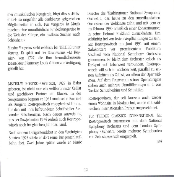 Violin Concertos No.1