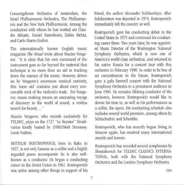Violin Concertos No.1