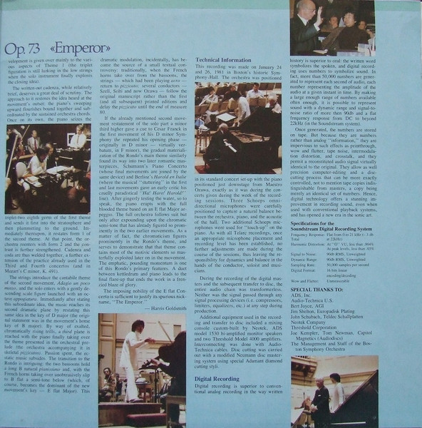 Piano Concerto No. 5 In E Flat Major, Op. 73 &laquo;Emperor&raquo;