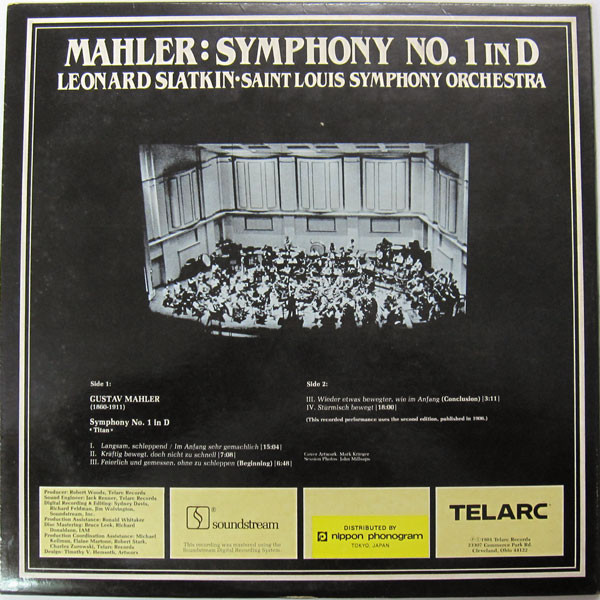 Symphony No. 1 In D &laquo;Titan&raquo;