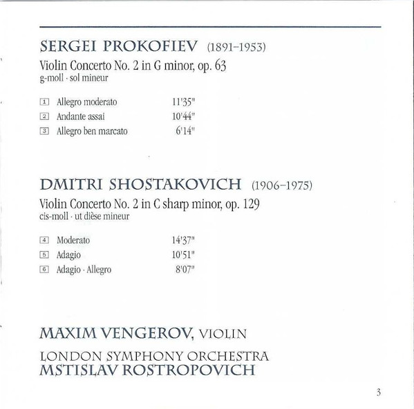 Violin Concertos No. 2