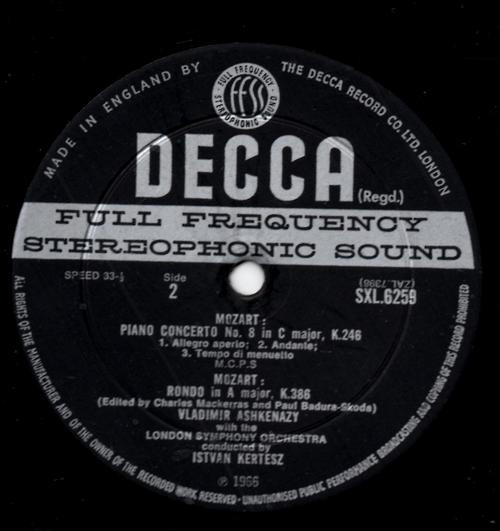 Piano Concerto No. 8 In C, K.246 / Piano Concerto No. 9 In E Flat, K.271 / Rondo In A, K.386