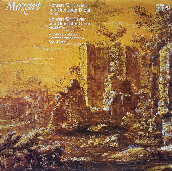 Konzert F&uuml;r Klavier Und Orchester D-dur Kv 451 / Konzert F&uuml;r Klavier Und Orchester G-dur Kv 453
