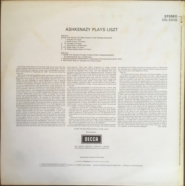 Ashkenazy Plays Liszt