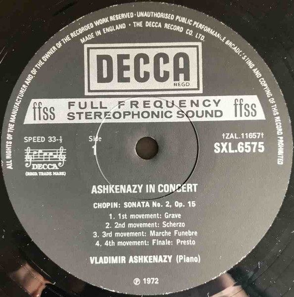 Ashkenazy In Concert