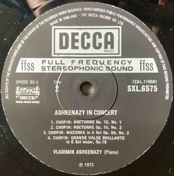 Ashkenazy In Concert