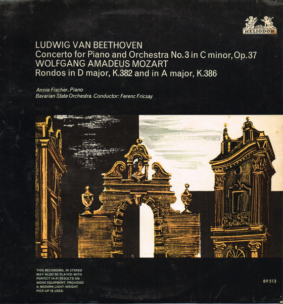 Concerto For Piano And Orchestra No.3 In C Minor, Op.37 / Rondos In D Major, K.382 And In A Major, K.386