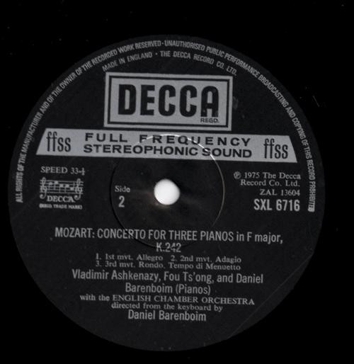 Concerto For Two Pianos, K.365, Concerto For Three Pianos, K.242
