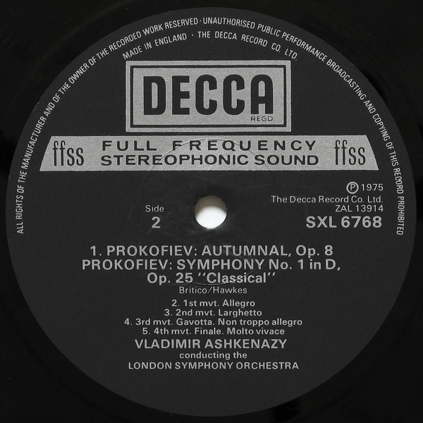 Piano Concerto No. 3 / Classical Symphony / Autumnal