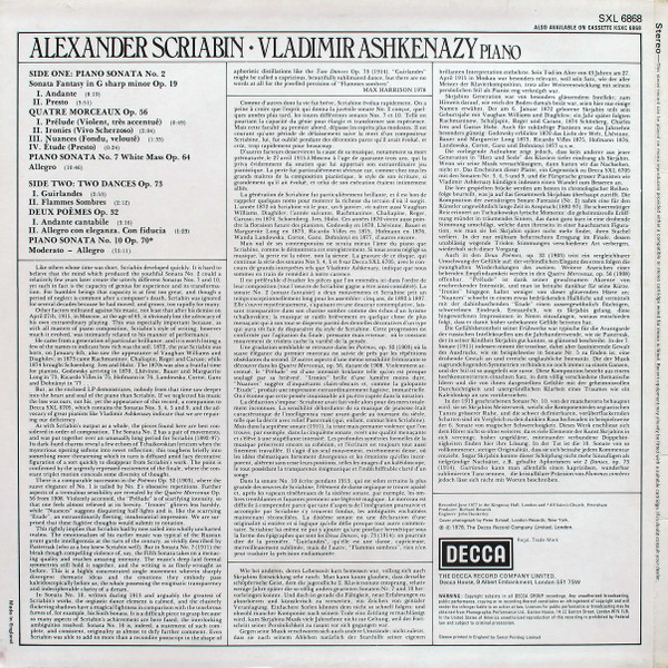 Piano Sonatas (No.2 "Sonata Fantasy" ∙ No.7 "White Mass" ∙ No.10 Op.70 / Quatre Morceaux Op.56 ∙ Deux Po&egrave;mes Op.32 ∙ Two Dances Op.73)