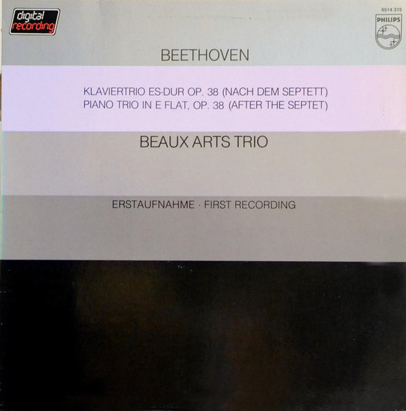 Klaviertrio Op. 38 (Nach Dem Septett Op. 20)