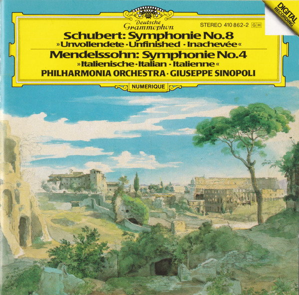 Symphonie No.8 &raquo;Unvollendete = Unfinished = Inachev&eacute;e&laquo; / Symphonie No.4 &raquo;Italienische = Italian = Italienne&laquo;