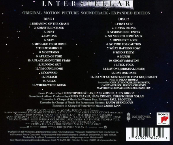 Interstellar (Original Motion Picture Soundtrack)