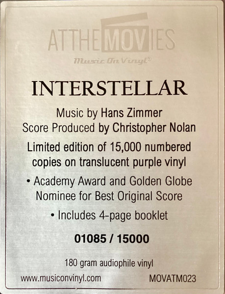 Interstellar (Original Motion Picture Soundtrack)