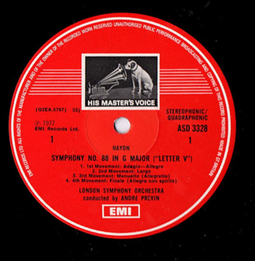Symphony No. 88 In G ("Letter V") / Symphony No. 96 In D ("The Miracle")