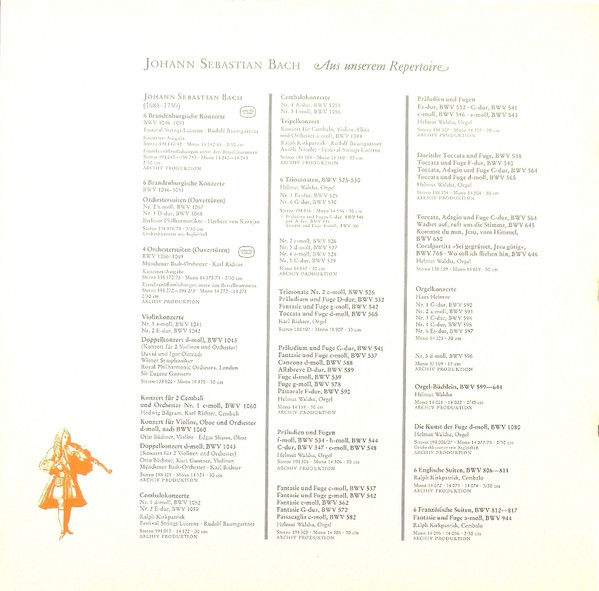 Bach Und Seine Zeit