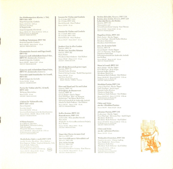 Bach Und Seine Zeit