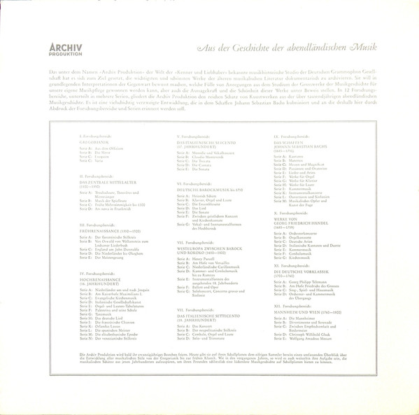 Bach Und Seine Zeit