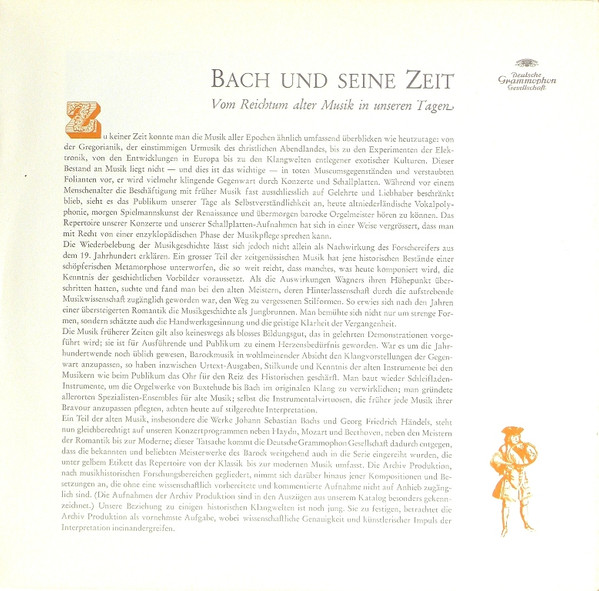 Bach Und Seine Zeit