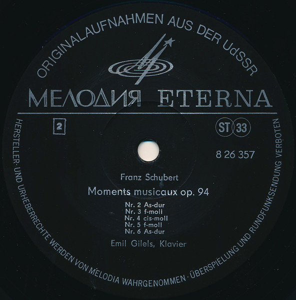 Nachtst&uuml;cke Op. 23 / Moments Musicaux Op. 94